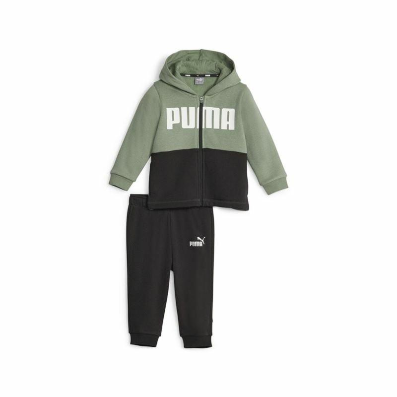 Chándal para Bebé Puma Minicats Colorblockk Negro Verde