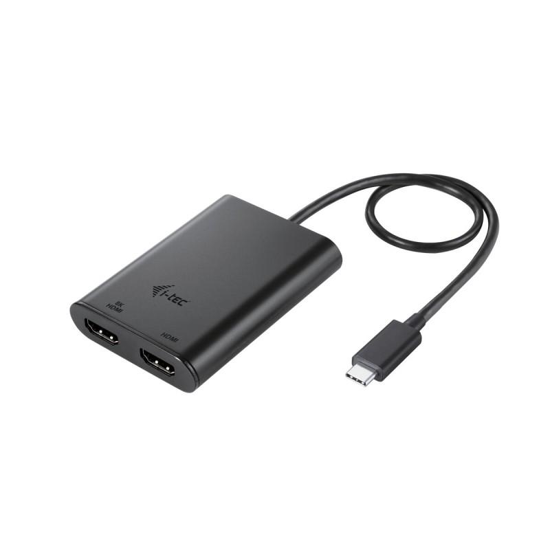 Adaptador HDMI i-Tec C31DUAL4K60HDMI Negro