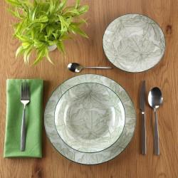 Set de Vajilla Versa Palmera 18 Piezas Verde Porcelana