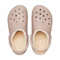 Zuecos Crocs Classic Lined Beige