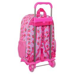 Mochila Escolar con Ruedas Trolls Rosa 33 x 42 x 14 cm