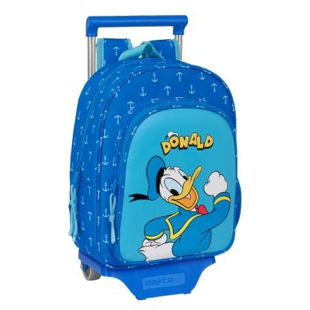 Mochila Escolar con Ruedas Donald Azul 26 x 34 x 11 cm