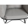 Sillón de jardín DKD Home Decor Negro Gris Metal ratán sintético 99 x 71 x 147 cm