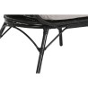 Sillón de jardín DKD Home Decor Negro Gris Metal ratán sintético 99 x 71 x 147 cm