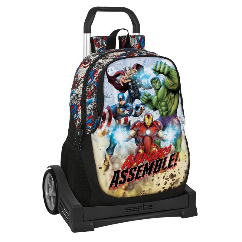 Mochila Escolar con Ruedas The Avengers Forever Multicolor 32 x 44 x 16 cm