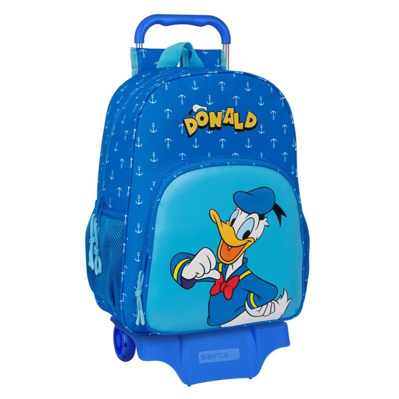 Mochila Escolar con Ruedas Donald Azul 33 x 42 x 14 cm