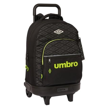 Mochila Escolar con Ruedas Umbro Lima Negro 33 X 45 X 22 cm