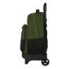 Mochila Escolar con Ruedas Safta Dark forest Negro Verde 33 X 45 X 22 cm