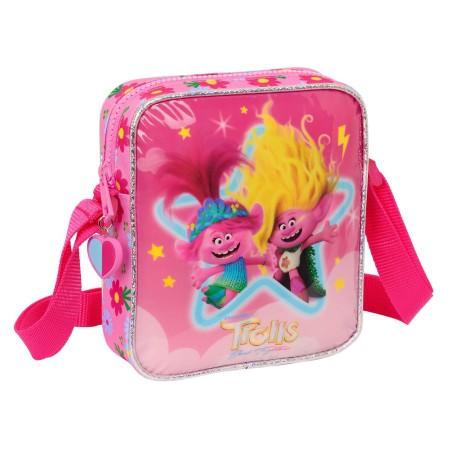 Bolso Bandolera Trolls Rosa 16 x 18 x 4 cm