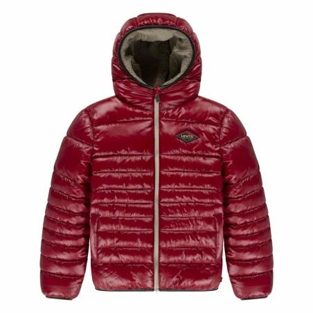 Chaqueta Infantil Levi's Lined Mdwt Puffer J Rhythmic Rojo Oscuro