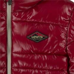 Chaqueta Infantil Levi's Lined Mdwt Puffer J Rhythmic Rojo Oscuro