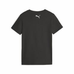 Camiseta de Manga Corta Infantil Puma Active Sports Graphic Negro