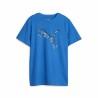 Camiseta de Manga Corta Infantil Puma Active Sports Graphic Azul