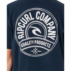 Camiseta de Manga Corta Infantil Rip Curl Stapler Azul marino