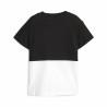 Camiseta de Manga Corta Infantil Puma Power Colorblock Blanco Negro