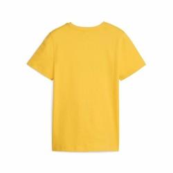 Camiseta de Manga Corta Infantil Puma Ess+ 2 Col Logo Amarillo