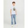 Camiseta de Manga Corta Infantil Jack & Jones Jorheavens Blanco