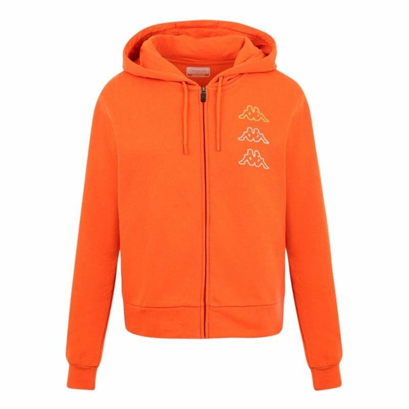 Sudadera con Capucha Unisex Kappa Kaimi Naranja Oscuro