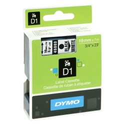 Cinta Laminada para Rotuladoras Dymo D1 45803 LabelManager™ Blanco Negro (5 Unidades)