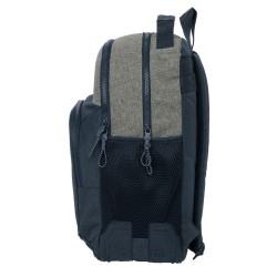 Mochila Escolar Kappa Dark navy Gris Azul marino 32 x 42 x 15 cm