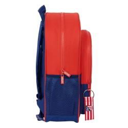 Mochila Escolar Atlético Madrid Azul Rojo 32 X 38 X 12 cm