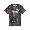 Camiseta de Manga Corta Infantil Puma Ess+ Futureverse Aop Negro