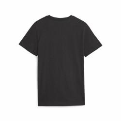 Camiseta de Manga Corta Infantil Puma Ess+ 2 Col Logo Negro