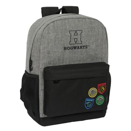 Mochila Escolar Harry Potter House of champions Negro Gris 32 x 43 x 14 cm