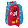 Mochila Escolar Mickey Mouse Clubhouse Fantastic Azul Rojo 26 x 34 x 11 cm