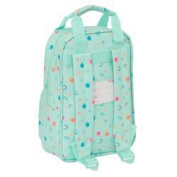 Mochila Infantil Safta Caracol Turquesa 20 x 28 x 8 cm