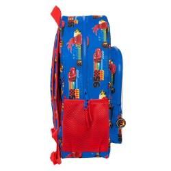 Mochila Escolar Cars Race ready Azul 33 x 42 x 14 cm