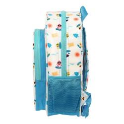 Mochila Escolar Baby Shark Surfing Azul Blanco 26 x 34 x 11 cm