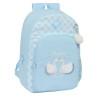 Mochila Escolar Glow Lab Cisnes Azul 30 x 46 x 14 cm