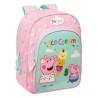 Mochila Escolar Peppa Pig Ice cream Rosa Menta 26 x 34 x 11 cm