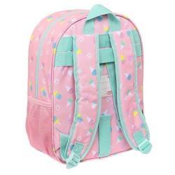 Mochila Escolar Peppa Pig Ice cream Rosa Menta 26 x 34 x 11 cm