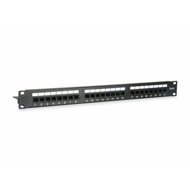 Patch Panel 24 Puertos UTP Categoría 6 Equip 135425 Negro