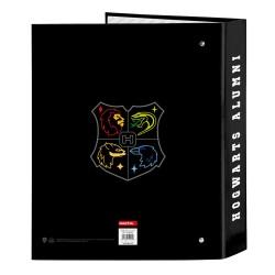 Carpeta de anillas Harry Potter House of champions Negro Gris A4 27 x 33 x 6 cm