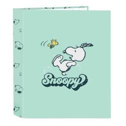 Carpeta de anillas Snoopy Groovy Verde A4 27 x 33 x 6 cm