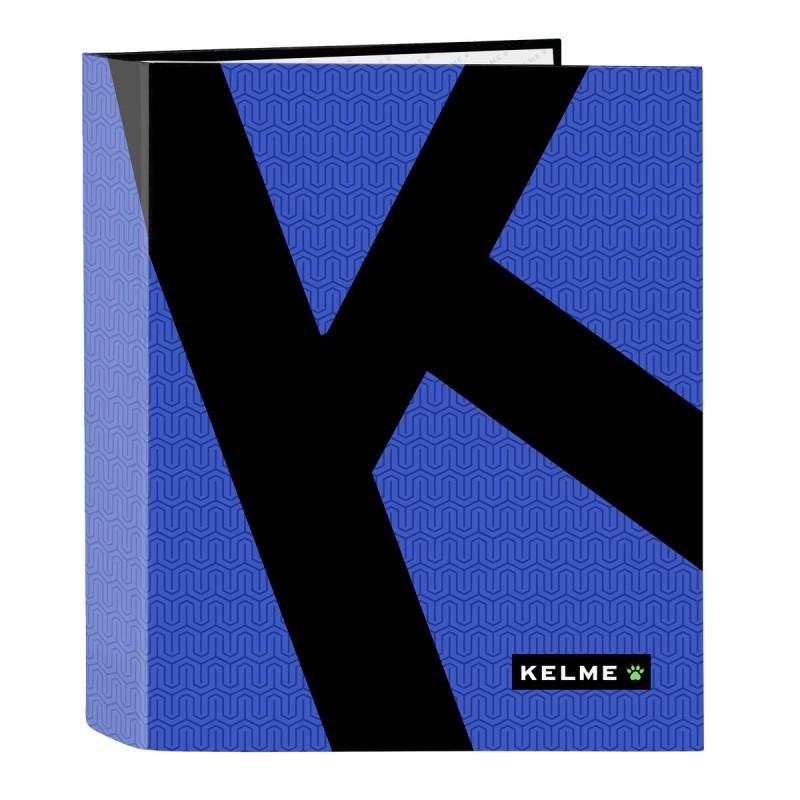 Carpeta de anillas Kelme Royal Azul Negro A4 27 x 33 x 6 cm