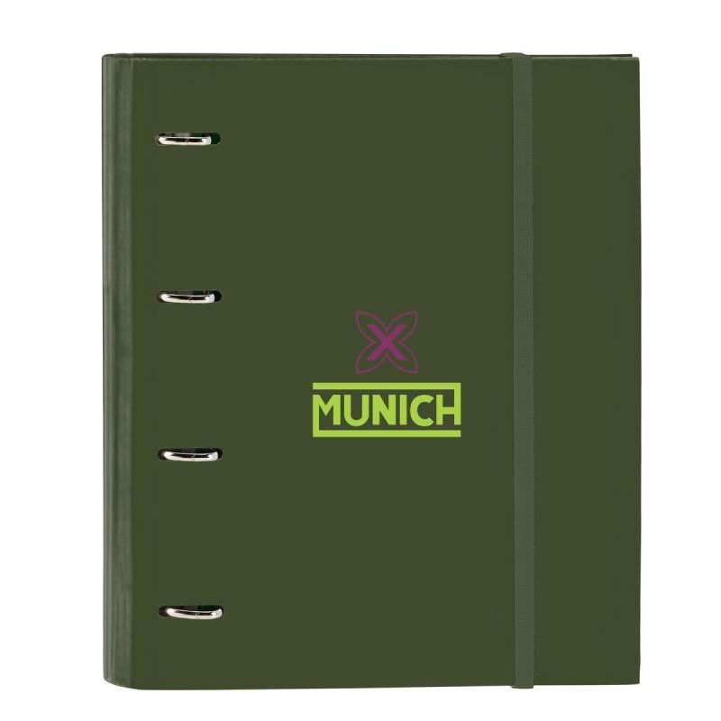 Carpeta de anillas Munich Bright khaki Verde 27 x 32 x 3.5 cm