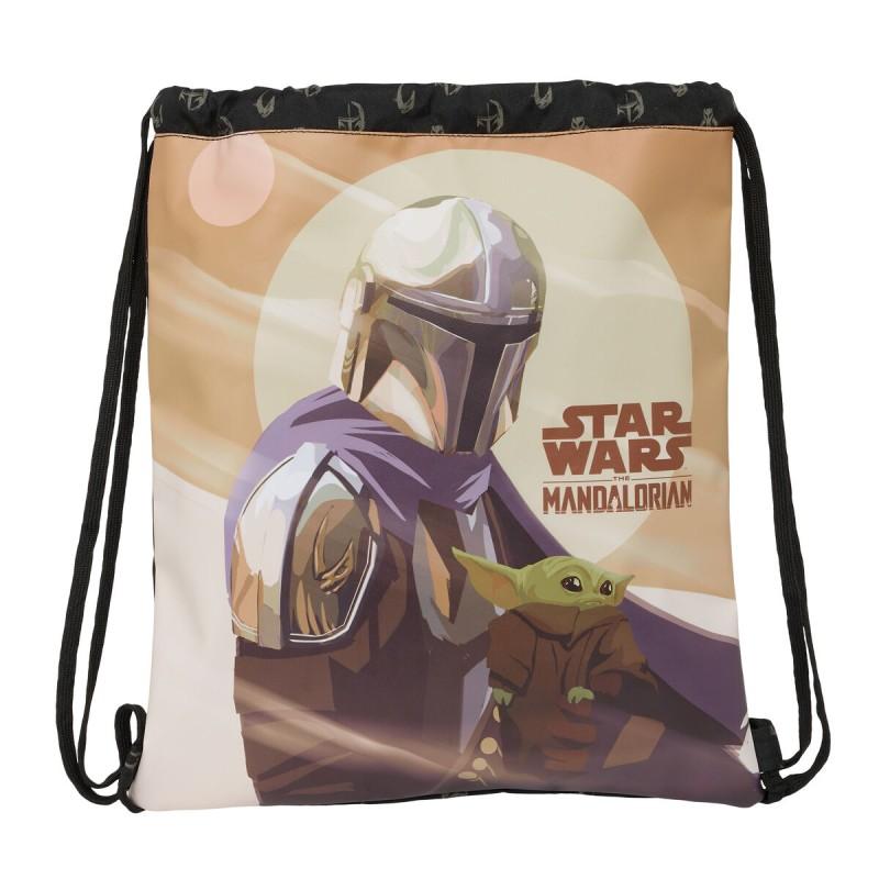 Mochila Saco Infantil The Mandalorian This is the way Negro 35 x 40 x 1 cm