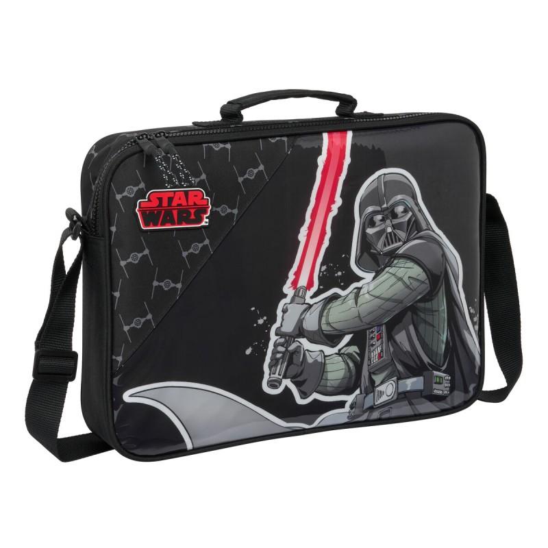 Cartera Escolar Star Wars The fighter Negro 38 x 28 x 6 cm