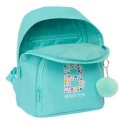 Mochila Benetton Letter Mini Verde 25 x 30 x 13 cm