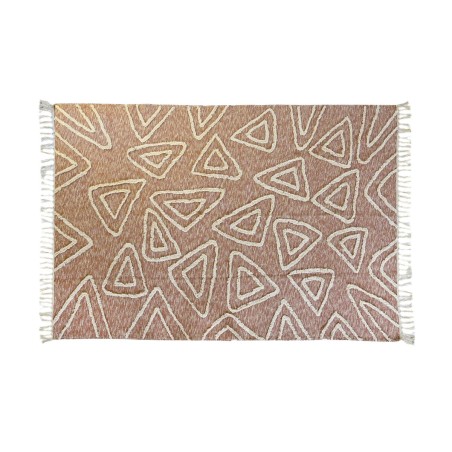 Alfombra DKD Home Decor Rosa Terracota Blanco Flecos Urbano (160 x 230 x 1 cm)