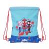 Bolsa Mochila con Cuerdas Spidey Azul 26 x 34 x 1 cm