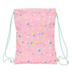 Bolsa Mochila con Cuerdas Peppa Pig Ice cream Rosa Menta 26 x 34 x 1 cm