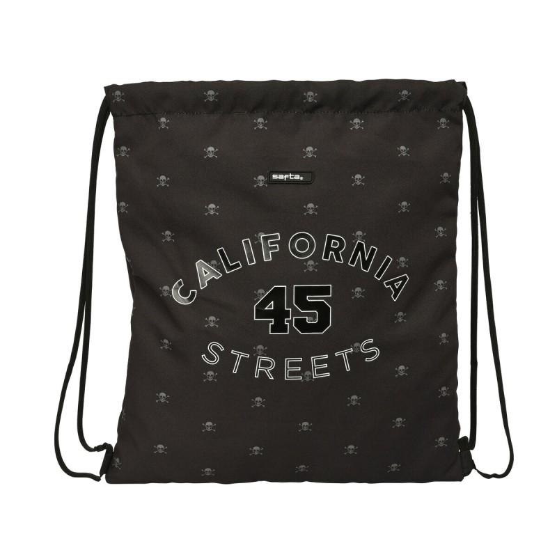 Bolsa Mochila con Cuerdas Safta California Negro 35 x 40 x 1 cm