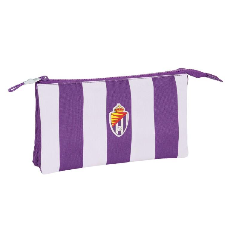 Portatodo Doble Real Valladolid C.F. Morado 22 x 12 x 3 cm