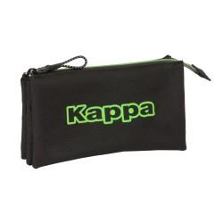 Portatodo Triple Kappa Black Negro 22 x 12 x 3 cm