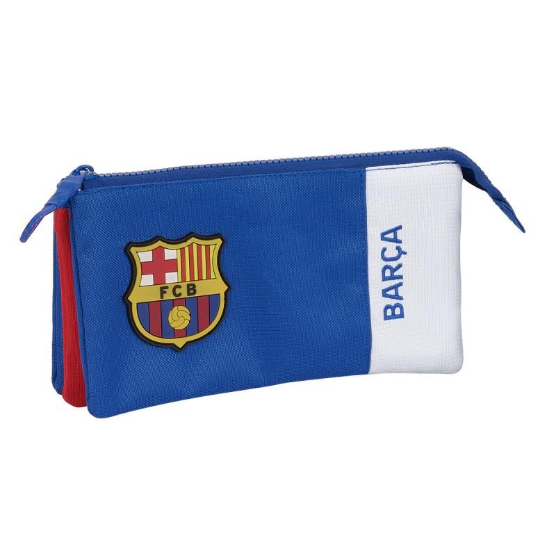 Portatodo Doble F.C. Barcelona Azul Granate 22 x 12 x 3 cm